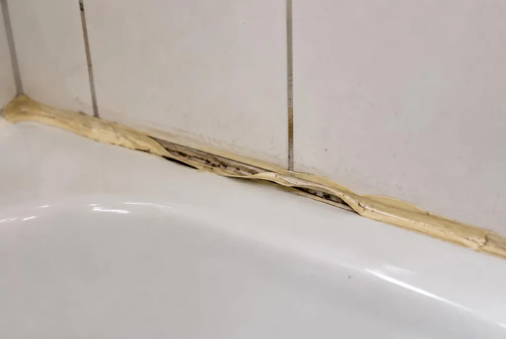 Kitbedrijf Tilburg – loslatende kit naast het bad